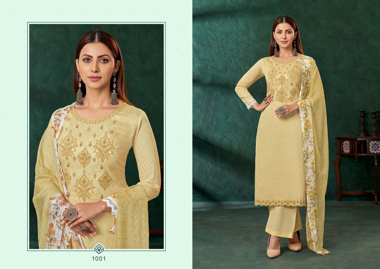 Aziza By ZSM Pure Cotton Pakistani Suit Catalog